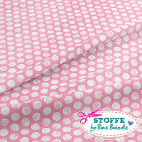 Bine Brändle 100% Baumwolle "Kleine Punkte Rosa-Weiß" 0,5m x 155cm Bine Brändle 100% Baumwolle "Kleine Punkte Rosa-Weiß" 0,5m x 155cm