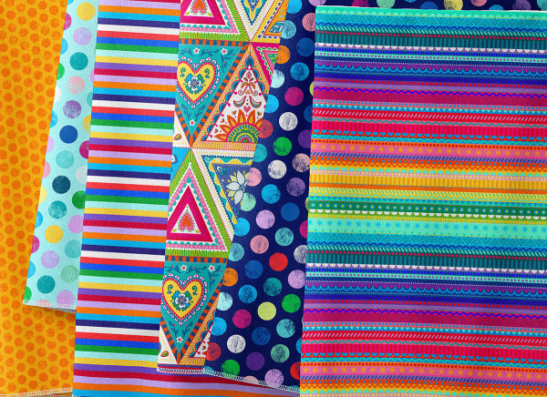 Bine Brändle Restepaket Baumwolle multi-bunt Patchwork 