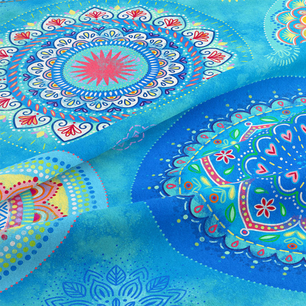 Bine Brändle 100% Bio-Canvas "Kissenstoff Mandala" 1m x 150 cm