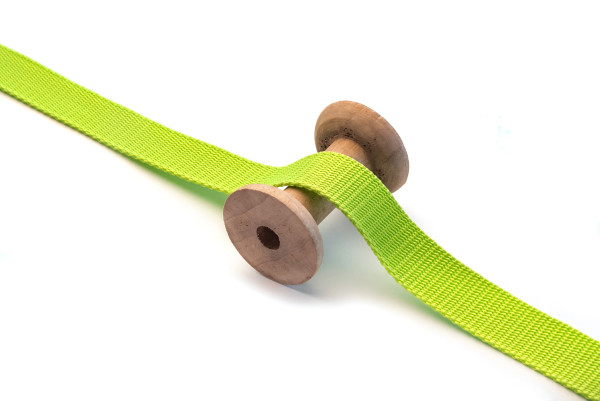 Gurtband 25 mm PP lime 1m x 25 mm - hergestellt in D
