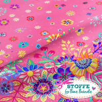 Bine Brändle Bade-Lycra "Blumenmeer pink" 1 m x 150cm Bine Brändle Bade-Lycra "Blumenmeer pink" 1 m x 150cm