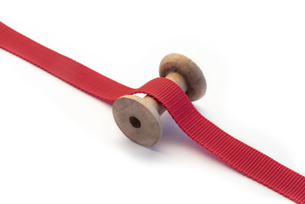 Gurtband 25 mm PP erdbeere 1m x 25 mm - hergestellt in D
