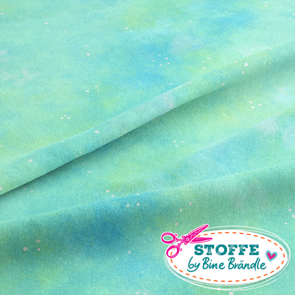Bine Brändle "Meeresgrün" 1m x 155cm Farbverlauf Batik
