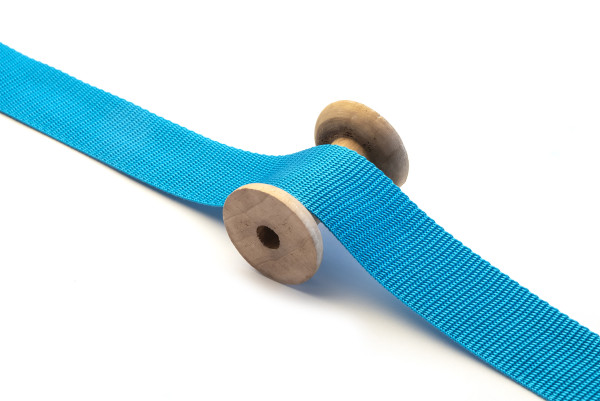 Gurtband 40 mm PP türkis 1m x 40 mm - hergestellt in D
