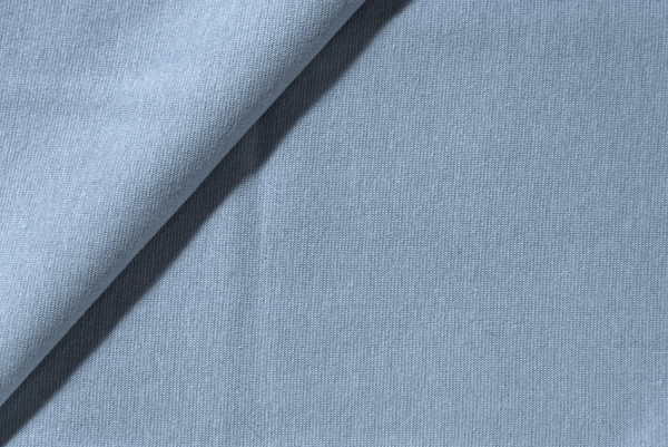 Bündchen uni glatt rauchblau 0,5m x 70 cm