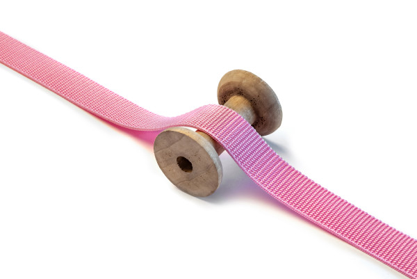 Gurtband 25 mm PP rosa 1m x 25 mm - hergestellt in D