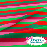 Bine Brändle 100% Baumwolle "Fette Streifen rot mix" 0,5m x 155cm Bine Brändle 100% Baumwolle "Fette Streifen rot mix" 0,5m x 155cm