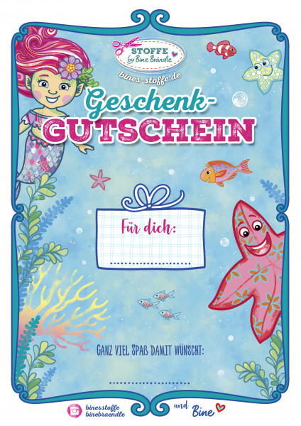 Bine Brändle Geschenkgutschein Unterwasserwelt