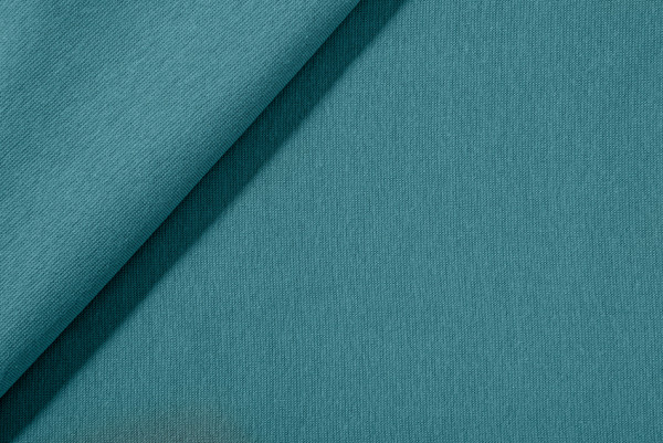 Bündchen uni glatt helles petrol 0,5m x 70 cm