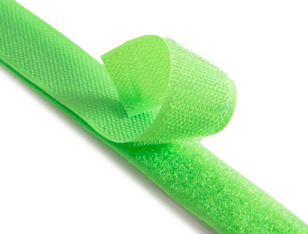 Klettband 25 mm neon grün 1m x  25mm