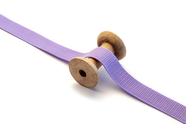Gurtband 25 mm PP lavendel 1m x 25 mm - hergestellt in D