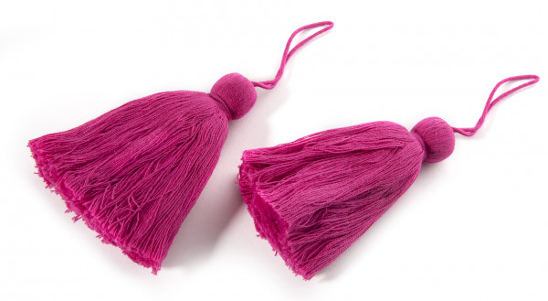 Paspel Fuchsia 90 mm Baumwolle Tassel 