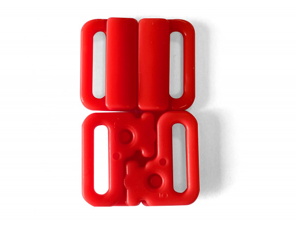 Bine Brändle Bikiniverschluss 14 mm rot aus Kunststoff