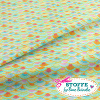 Bine Brändle Jersey "Nixengewand Aqua-Gelb" 0,5m x 155 cm Kombistoffe Unterwasserwelt Bine Brändle Jersey "Nixengewand Aqua-Gelb" 0,5m x 155 cm Kombistoffe Unterwasserwelt