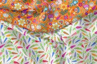 Vorschau: Bine Brändle Jersey "0,5m x 155cm bunte Karotten" Kombistoffe  Vorschau: Bine Brändle Jersey "0,5m x 155cm bunte Karotten" Kombistoffe